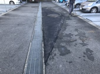 愛知県清須市　駐車場アスファルト 補修工事