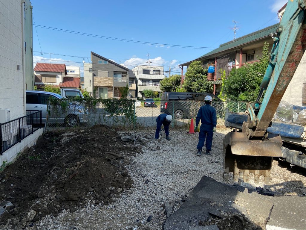 愛知県名古屋市　駐車場解体工事