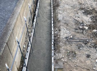 愛知県名古屋市中川区　ブロック積み　フェンス　土間コンクリート工事