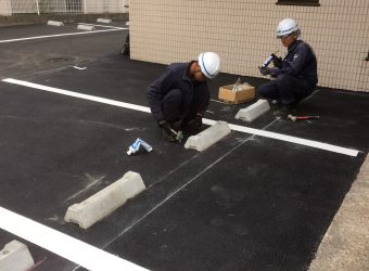 愛知県名古屋市北区　アスファルト駐車場修繕工事