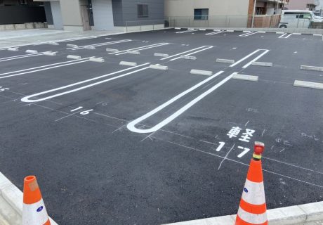 港区にて駐車場整備工事を行いました
