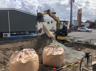 蟹江町にて月極駐車場を作ました