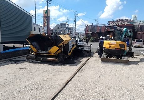 蟹江町にて月極駐車場を作ました