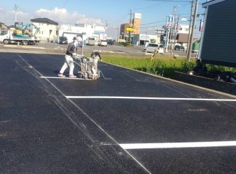 蟹江町にて月極駐車場を作ました